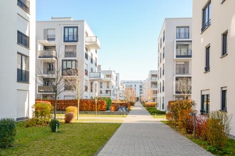 Neubaugebiet mit Eigentumswohnungen
